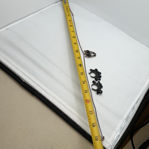 Owl Necklace & Snap Bar Closure Bead Earrings - Picture 12 of 14